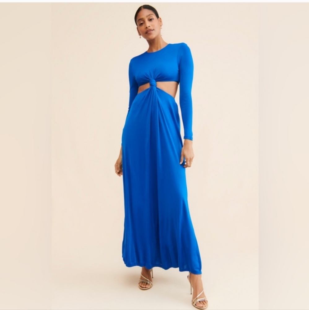 Farm Rio knotted cut-out maxi DRESS size  XXS. NWT